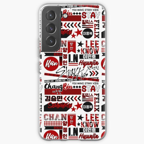 Stray Kids (OT8) Collage Samsung Galaxy Soft Case RB1608 product Offical stray kids Merch