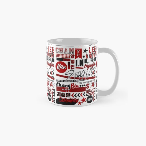 Stray Kids (OT8) Collage Classic Mug RB1608 product Offical stray kids Merch