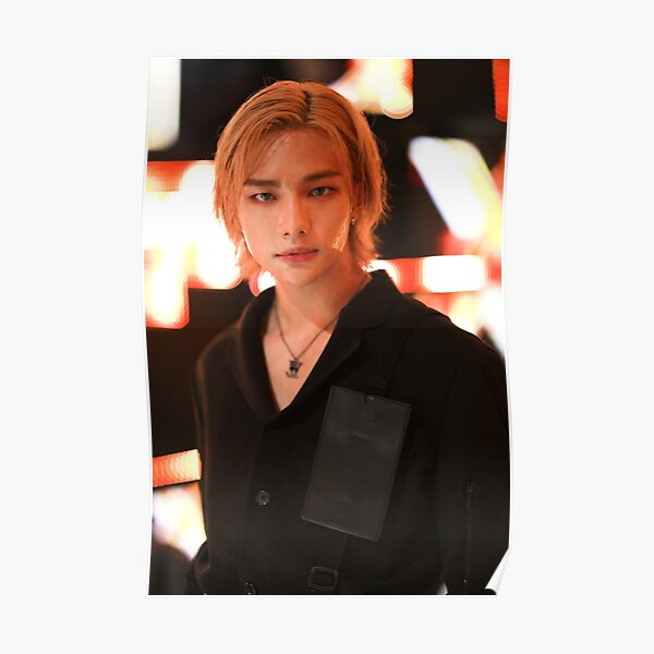 Blonde Hyunjin Stray Kids Poster RB1608 product Offical stray kids Merch