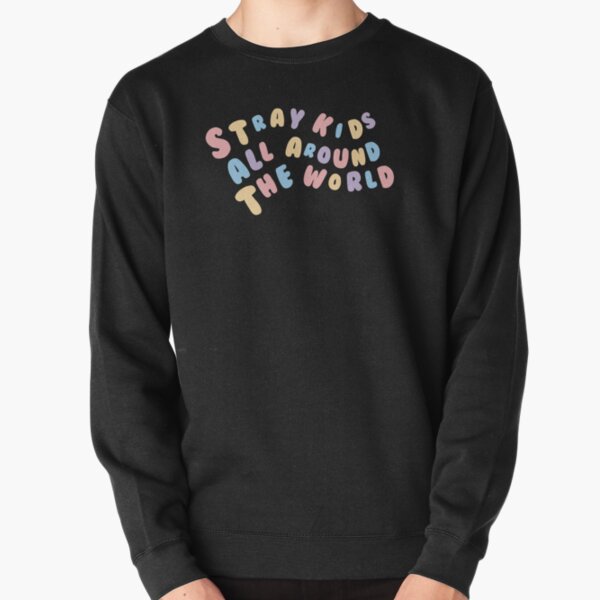 STRAY KIDS ALL AROUND THE WORLD Stay Fandom PASTEL Quote Pullover Sweatshirt RB1608 product Offical stray kids Merch