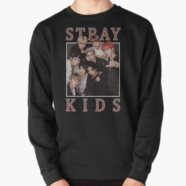 STRAY KIDS Vintage Retro Band Style 90s  Pullover Sweatshirt RB1608 product Offical stray kids Merch