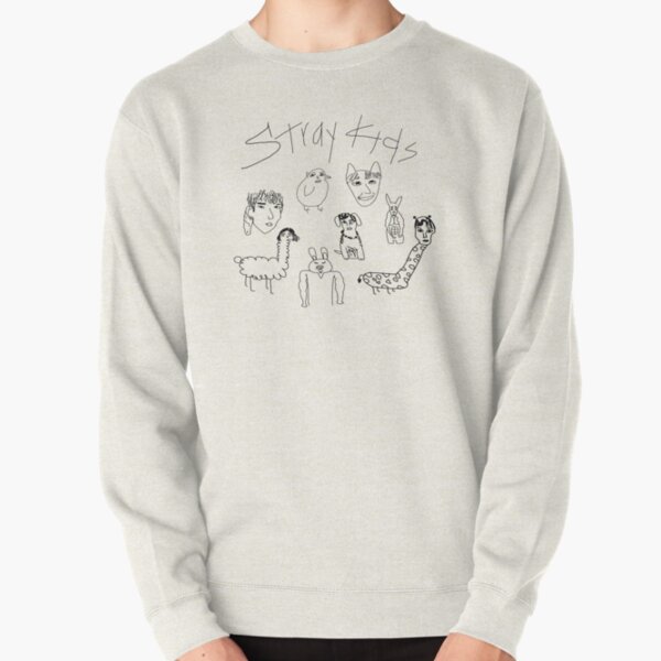 Stray Kids drawed by minho Pullover Sweatshirt RB1608 product Offical stray kids Merch