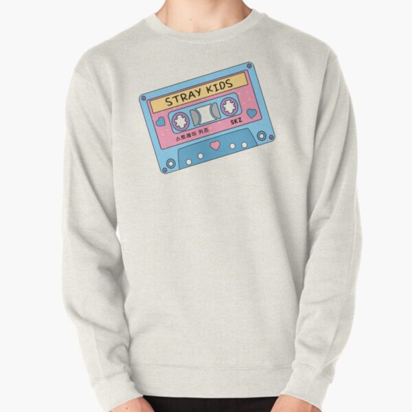 STRAY KIDS Cute Retro Pastel Cassette Tape Blue Pink Pullover Sweatshirt RB1608 product Offical stray kids Merch
