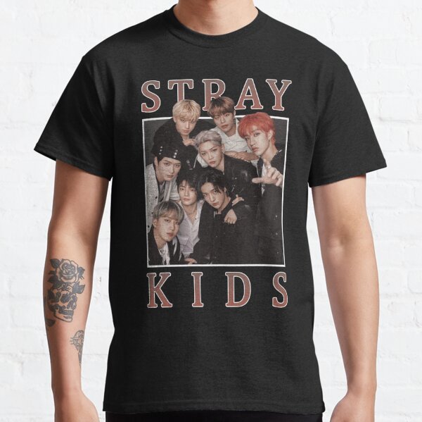 STRAY KIDS Vintage Retro Band Style 90s  Classic T-Shirt RB1608 product Offical stray kids Merch