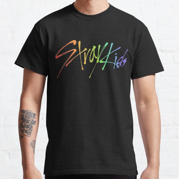 Stray Kids Rainbow Logo Classic T-Shirt RB1608 product Offical stray kids Merch