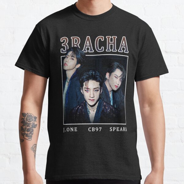 3RACHA Stray Kids Vintage Retro Kpop Band Style 90s  Classic T-Shirt RB1608 product Offical stray kids Merch