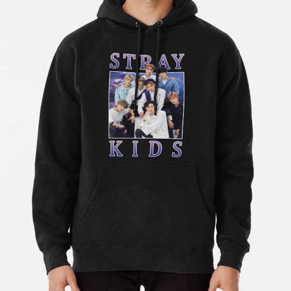 STRAY KIDS Vintage Retro Band Style 90s  Pullover Hoodie RB1608 product Offical stray kids Merch