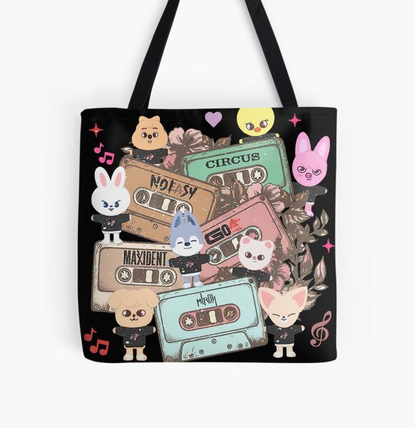 Vintage Stray Kids Zoo Cassette All Over Print Tote Bag RB1608 product Offical stray kids Merch