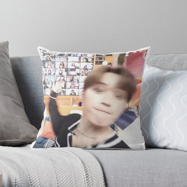 Stray Kids Lee Know Meme Throw Pillow RB1608 product Offical stray kids Merch