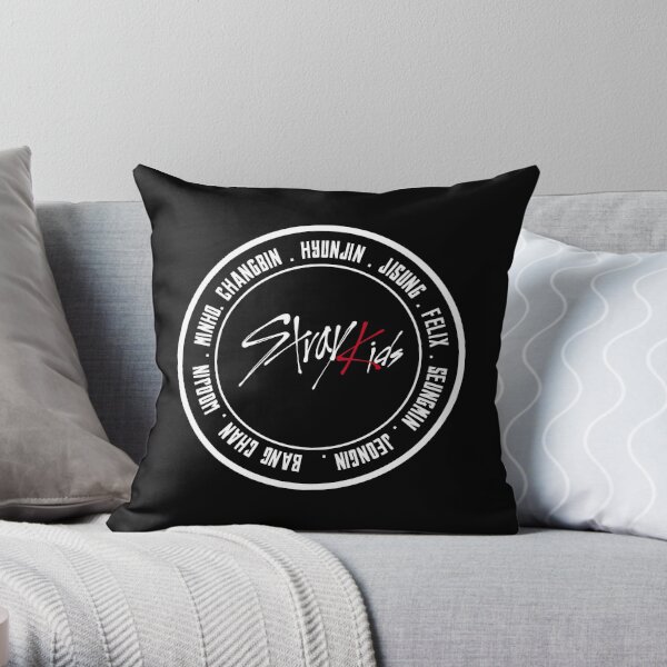 STRAY KIDS Throw Pillow RB1608 product Offical stray kids Merch