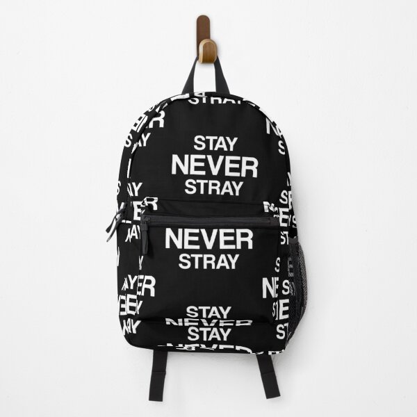 STAY NEVER STRAY Stray Kids Fandom Quote Backpack RB1608 product Offical stray kids Merch