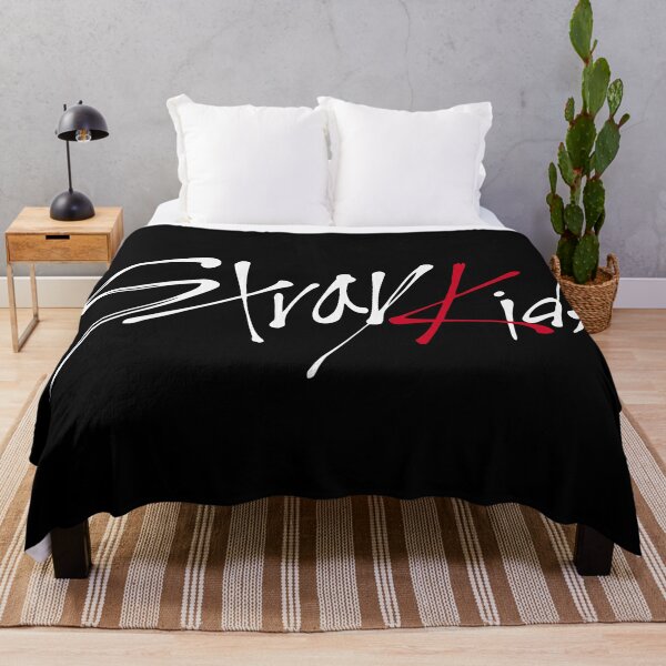 Stray Kids logo Throw Blanket RB1608 product Offical stray kids Merch