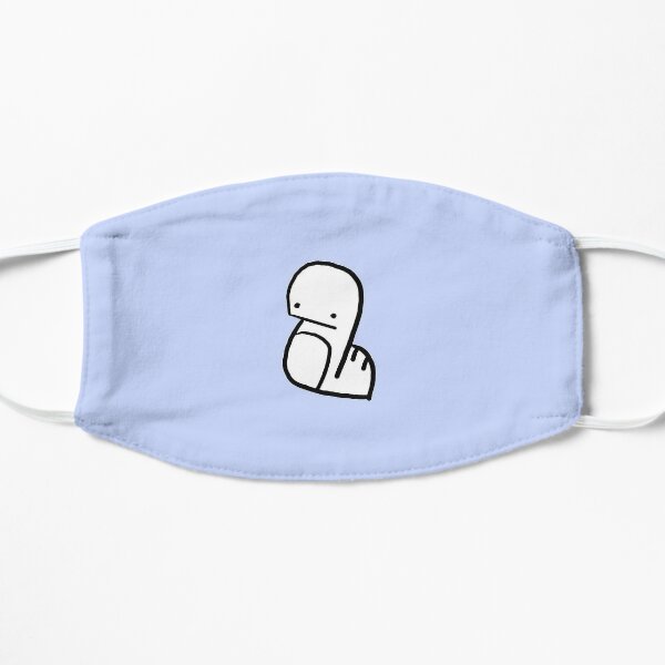 Blue Stray Kids Bang Chan Doodle Flat Mask RB1608 product Offical stray kids Merch
