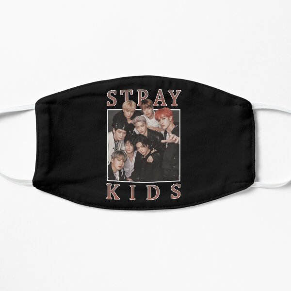 STRAY KIDS Vintage Retro Band Style 90s  Flat Mask RB1608 product Offical stray kids Merch